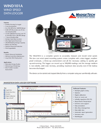 Thumbnail of document Data Sheet - Wind101A Data Logger